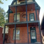 3 story composite deck without railing