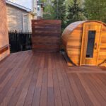 IPE deck and privacy screen oiled kanata