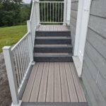 cabana beach house white railing porch deck