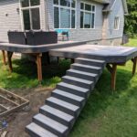 cabana earl grey composite deck no railing front kanata