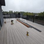 fiberon cabana deck glass railing installation