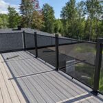 fiberon cabana fortress glass railing rooftop deck