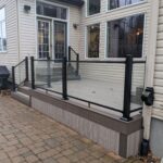 fiberon cabana latte decking fortress glass railing barhaven right
