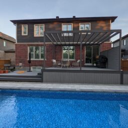 Fiberon cottage earl grey deck and pergola manotick center