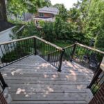 fortress black rail cedar drinkrail deck center westborough