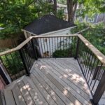 fortress black rail cedar drinkrail deck left westborough