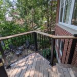 fortress black railing cedar drinkrail deck right westborough