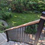 fortress black railing cedar drinkrail staircase westborough
