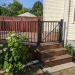 fortress black railing gate bungalow decking kanata