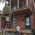 Torn down PT deck restoration