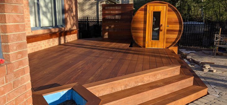 Oiled IPE Decking and Stairs